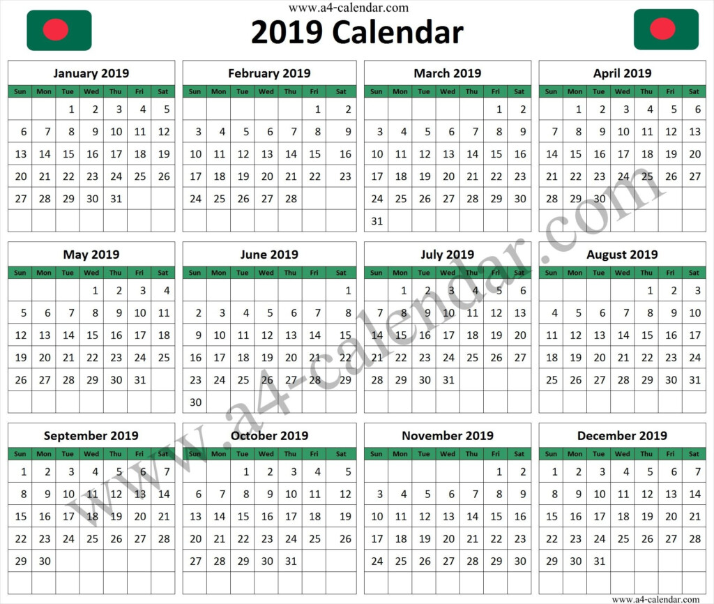 2019 Calendar With Week Numbers Free Download Printable Calendar 