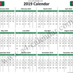 2019 Calendar With Week Numbers Free Download Printable Calendar