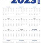 2023 Calendar Template 3059905 Vector Art At Vecteezy