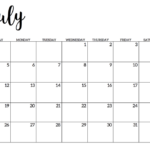 30 Printable July 2020 Calendars To Get For Free Onedesblog Blank