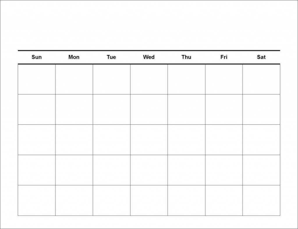 7 Day Blank Calander Calendar Template 2021