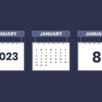 8 January 2023 Calendar Icon For Schedule Appointment Important Date