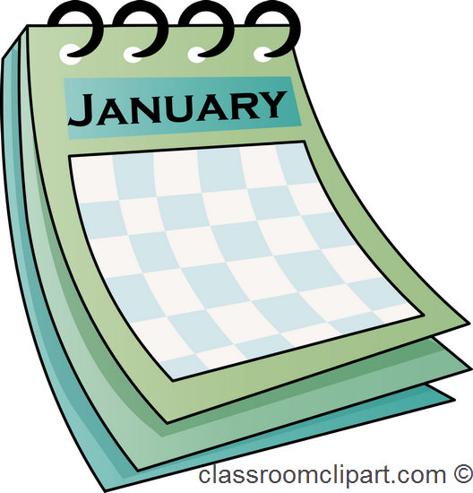 Calendar Clipart January calendar 712 Classroom Clipart