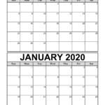 Catch January December 2020 Calendar Printable Calendar Printables 