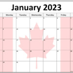 Collection Of January 2023 Photo Calendars With Image Filters 