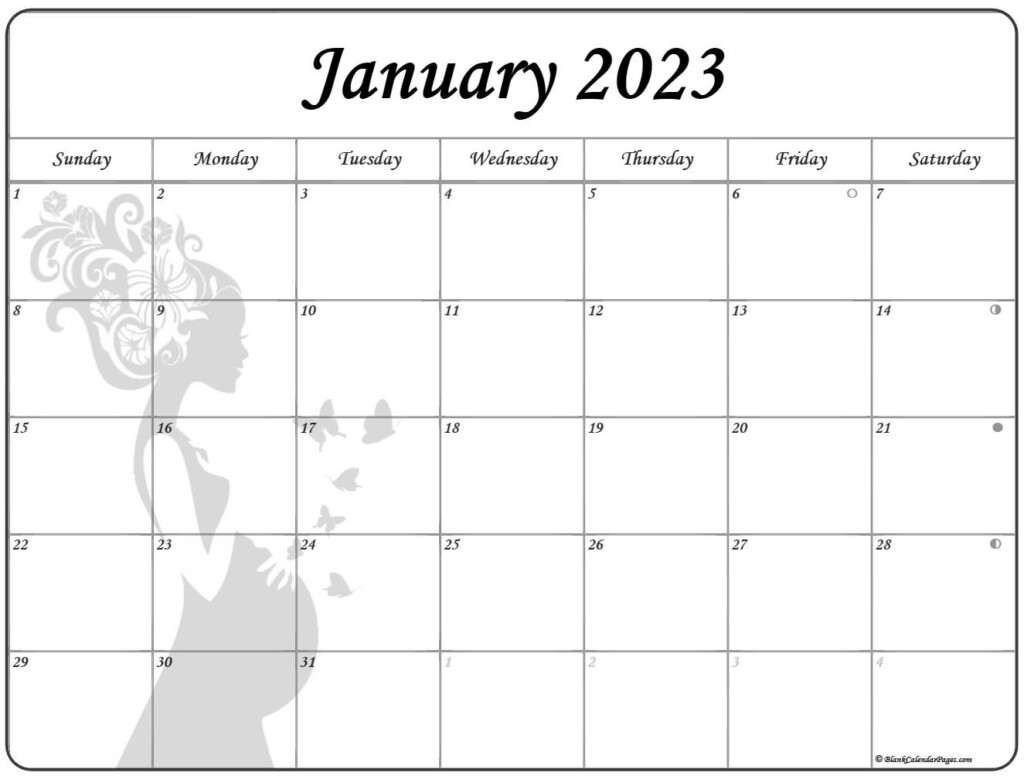 Collection Of January 2023 Photo Calendars With Image Filters 