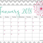 FREE 2018 Calendar To Print Keeping Life Sane