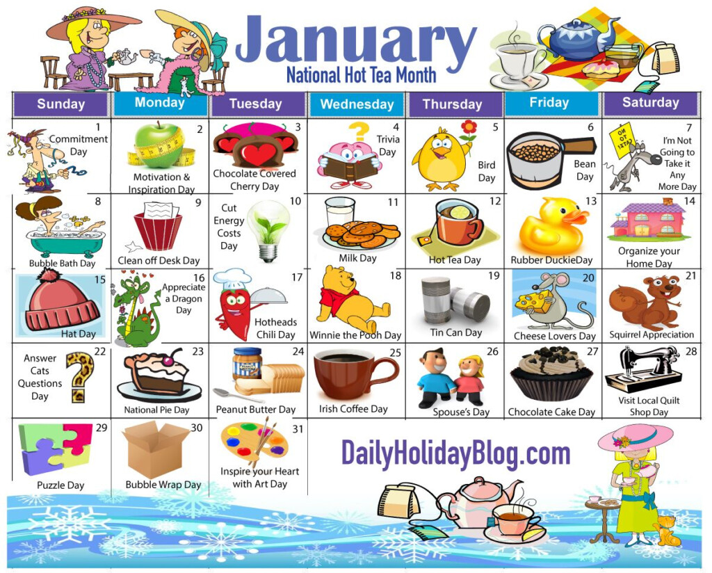 Free Patterns Your January Calendar And Much More Special Day 