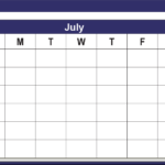 Free Printable Blank Calendars