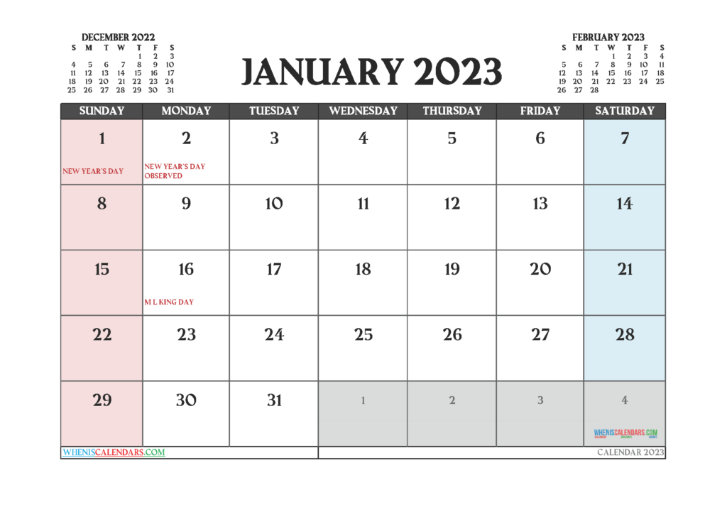 Free Printable February 2023 Calendar 12 Templates