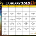 January 2016 Godly Woman Daily Calendar Printable Version