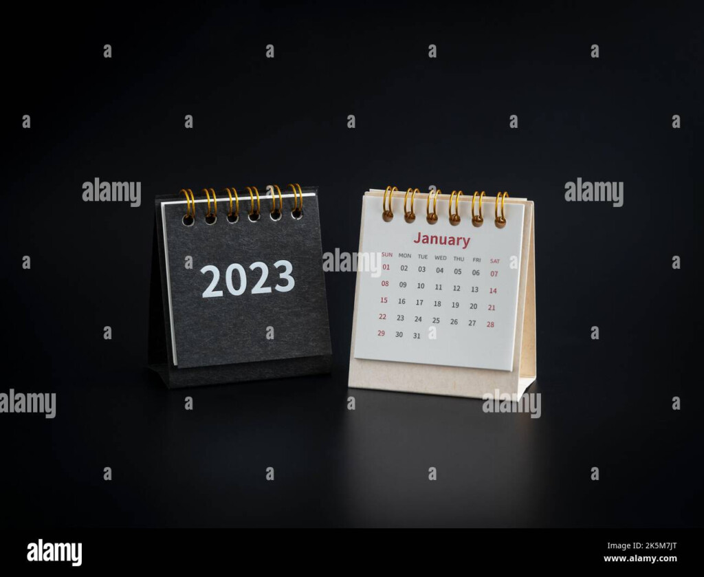 January 2023 Calendar Desk For The Organizer To Plan And Reminder On 