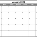 January 2023 Calendar Free Printable Calendar Templates