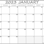 January 2023 Calendar Free Printable Calendar Templates