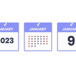January 9 Calendar Design Icon 2023 Calendar Schedule Appointment 