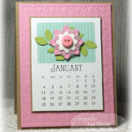 January Calendar Card By Jen Shults Calendar Craft Diy Calendar 