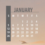 January Calendar IPhone Wallpaper Background In 2020 mit Bildern