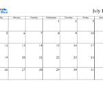 July 1970 United States Free Printable Calendar Templates 