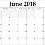 June 2018 Calendar June 2018 Calendar Printable June printable