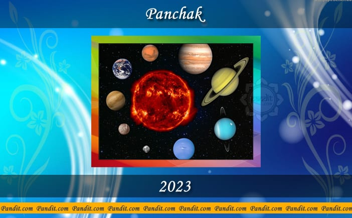 Panchak Calendar 2023 Pandit