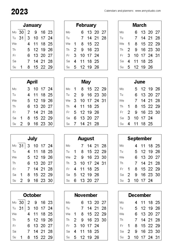 Printable Pdf 2021 Calendar A3 Size Come Back And Print A New 