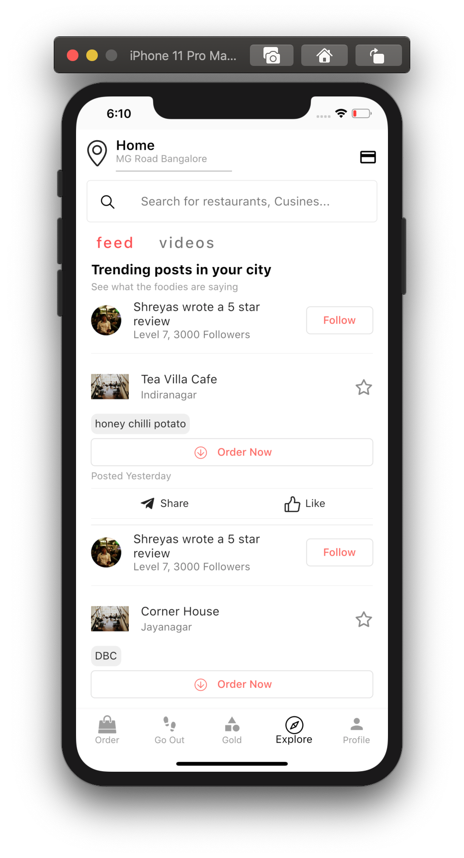 Zomato Clone UI Bestflutterpack